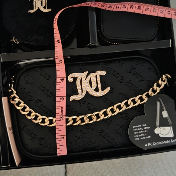 Juicy Couture Black 4 Piece Crossbody Set - Picture 10 of 11
